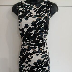 Ann Taylor Abstract Watercolor Dress